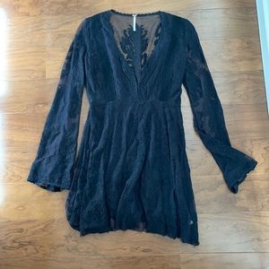 Free People black lace dress